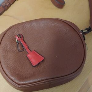 J Crew, Italian leather circle bag